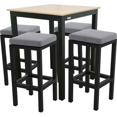 Doppler hliníková sedacia zostava 4+1 EXPERT WOOD antracit
