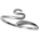 Silenti Jewelry Сребърен пръстен "Змия" - 5 - 49мм (15.6мм диам. )