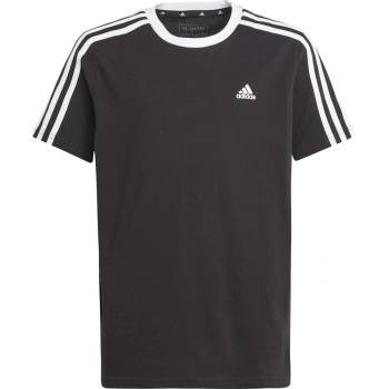 adidas Детска тениска Adidas Essentials 3 Stripe T-Shirt Junior Girls - Black/White