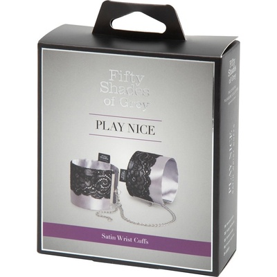 Fifty Shades of Grey Play Nice Satin & Lace Wrist Cuffs