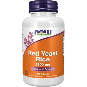 NOW Red Yeast Rice 1200 mg | Concentrated 10: 1 Extract [60 Таблетки]