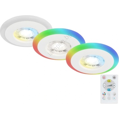 Briloner - К-кт 3x LED RGBW Димируема лампа за баня LED/5W/230V IP44 + д. у (BL1333)