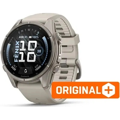 Garmin fenix 9 - 43mm, AMOLED, Sapphire, Titanium, Fog Gray band 010-04761-01