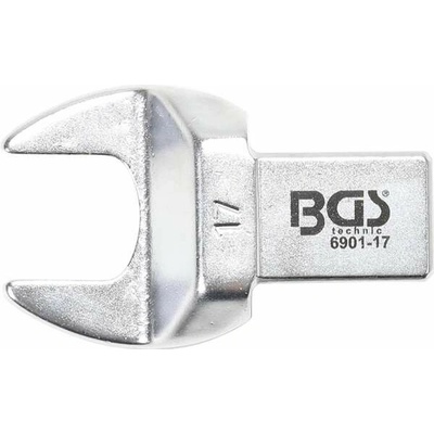 BGS Technic Nástrčný plochý otevřený klíč 17 mm s upnutím 14x18 mm BGS 6901-17
