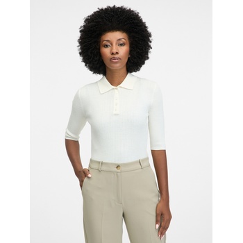 Orsay Кремава дамска тениска с къс ръкав ORSAY Orsay | Byal | ЖЕНИ | L