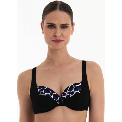 Anita Classix Style Hermine Top Bikini horní díl 8438-1 schwarz/pool blue