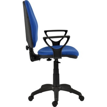 Antares Работен стол Antares MEGANE LX, до 120кг, дамаска, газов механизъм, коригиране на височината и дълбочината, лумбална опора, черно-син (MEGANE-LX-C06)