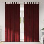 Pure Line Home Кадифени завеси в цвят бордо с текстилни гайки (уши), 2 бр. , 140 x 225 см - zalegloto - 59,07 лв