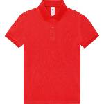 B&C Collection B&c my polo 210 / Дамска поло тениска от пике от тежък памук - червена s (01w46300401)