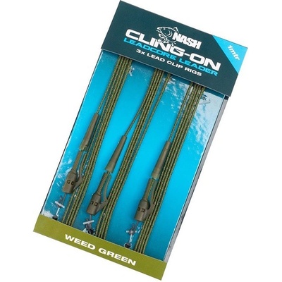Kevin Nash Koncová Montáž Cling-On Leadcore Lead Clip Leader Weed 3 ks