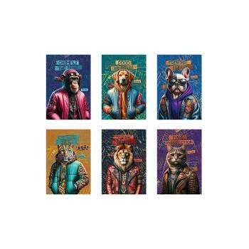 MARMAR Тетрадка с телчета Fashion Animals А4 40л редове