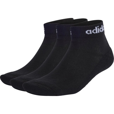 adidas Чорапи Adidas Linear Ankle Cushioned Socks 3 Pairs - BLACK/WHITE