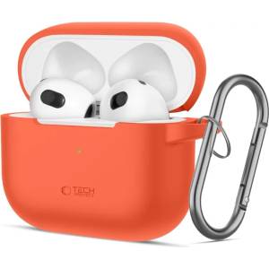 Tech-protect silicone hook apple airpods 3 неоново оранжев (5906302375134)