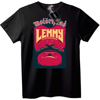 NOONEBRAND Тениска Motörhead автобиография на Леми - 6XL, Black