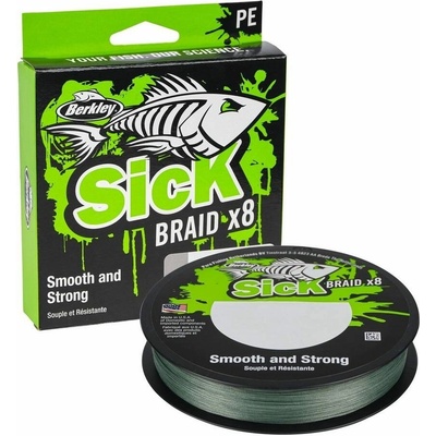 Berkley Šnúra Sick Braid Moss Green 150m - 0,10mm 7,5kg