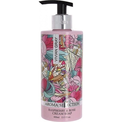 Vivian Gray Aroma Selection Raspberry & Rose krémové tekuté mydlo 400 ml
