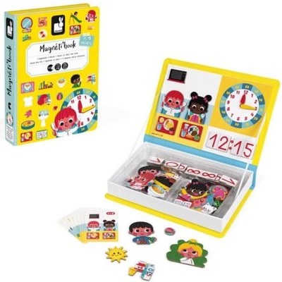 Janod Magnetibook Часовник Магнитна книга за деца