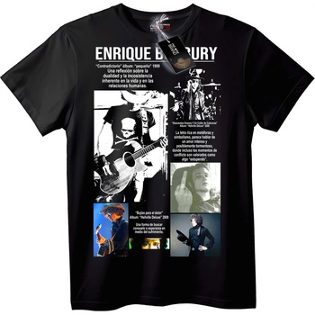 NOONEBRAND Тениска Enrique Bury Музика - L, White