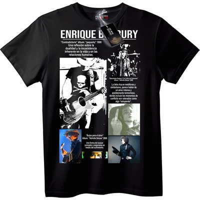 NOONEBRAND Тениска Enrique Bury Музика - L, White