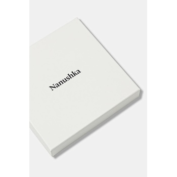 Nanushka Копринен шал Nanushka в бежово с десен NU25PFSC00505 (NU25PFSC00505)