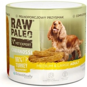 VetExpert RAW PALEO Cabanossi Turkey Medium Large - пълноценно лакомство с наденица за кучета, 100 гр, Vet Expert - Полша