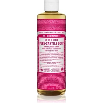 Dr. Bronner's tekuté univerzálne bio mydlo ALL-ONE Rose 475 ml