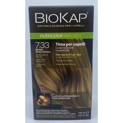 Biosline Biokap farba na vlasy 7.33 Blond Zlatá pšenice 140 ml