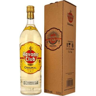 Havana Club Anejo 3y 37,5 % 3 l (karton)