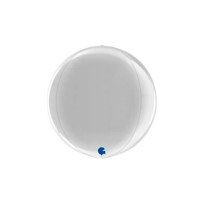GRABO fóliový balónek Koule stříbrná 4D 38cm/15" nafukovací