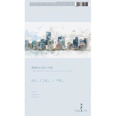 Creative Подложка за рисуване с акварел CREATIVE A/5 190 g 24 листа 75320 (75320)