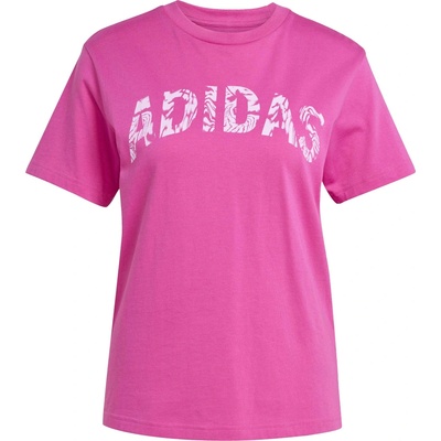 adidas Dámske tričko CAMO GRAPHIC TEE ružová biela