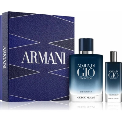Armani Acqua di Giò Armani Acqua di Giò Profondo EDP plniteľná 100 ml + EDP 15 ml