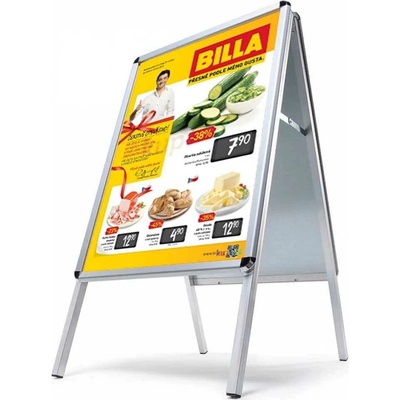 A-Z Reklama CZ Standard reklamní stojan áčko na plakáty oblý roh A1 – Zboží Dáma