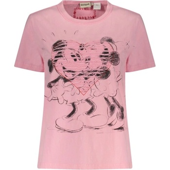 DESIGUAL Дамска тениска с къс ръкав desigual, Размер m, Цвят Роза (26swtk42_rs3018)