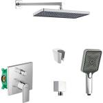 SANITINO - Душ гарнитура Hansgrohe със смесител и скрито тяло, аксесоари kielle, хром SANI21HKK011 (SANI21HKK011)