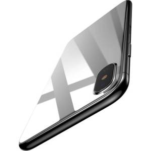 Baseus Протектор от закалено стъкло /Tempered Glass/ Baseus Back Glass Film за Apple iPhone X, обхваща задната част, бял (SGAPIPHX-BMA2 / 37489)