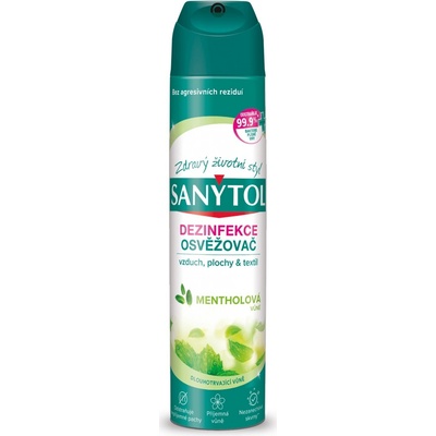 Sanytol Dezinfekce osvěžovač vzduchu mentolová 300 ml