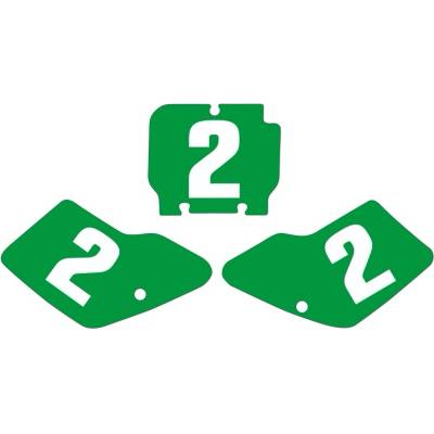 TECNOSEL štítek Nálepky Zelená Kawasaki KX125/250 34V01/000008