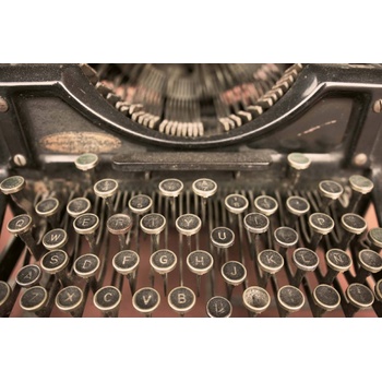 DIMEX ART s. r. o Флизелинов фототапет винтидж пишеща машина 375 x 250 см