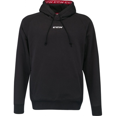 CCM Mikina CCM Team Fleece Pullover Hoodie JR, šedá