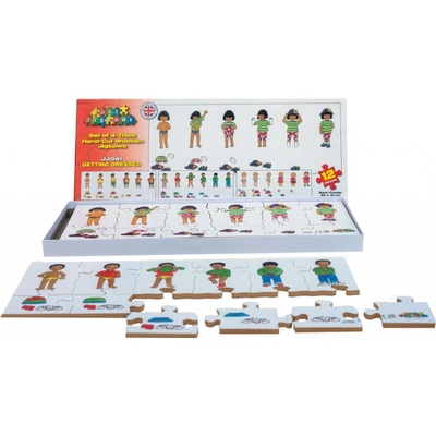 Just Jigsaws 041 Oblékání dřevěný set 4 x 12 dielov