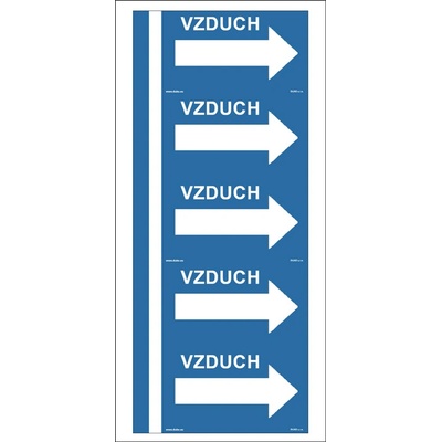 DUKO VZDUCH směr vpravo Formát: arch 5 ks - 48 x 100 mm