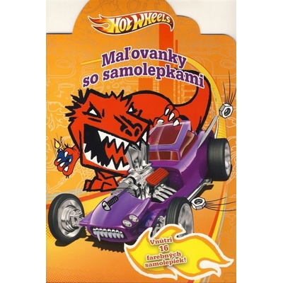 Omalovánky se samolepkami Hot Wheels