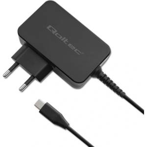 Qoltec 52386 GaN Зарядно устройство USB-C 65W черен (52386)