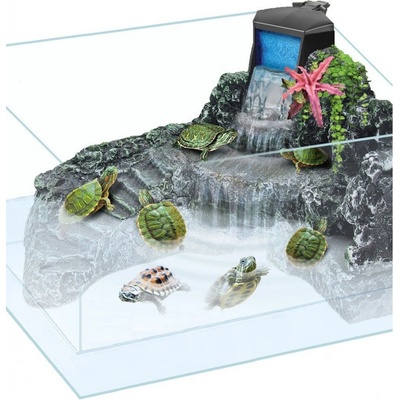 Invital želvárium s 3D pozadím 54 l
