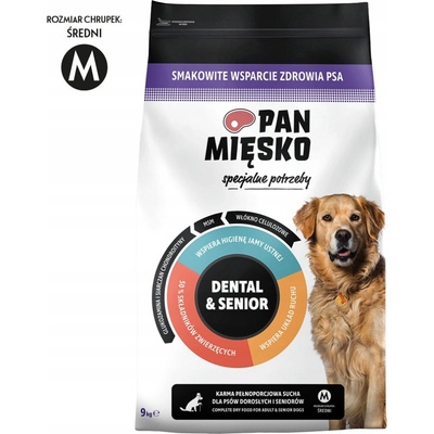 Pan Mięsko Dental & Senior M 9 kg