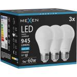 Mexen Nova 3x LED крушка E27, A60, 9W, Студена - 6500K, 945 lm - L100-E27-0965-01x03 (L100-E27-0965-01x03)