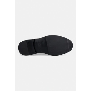 Calvin Klein мокасини мъжки от кожа ESS RUBBER LOAFER HW PLAQ VA LTH - answear - 254,06 лв