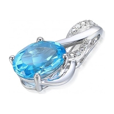 Gems přívěsek Allegra bílé zlato s brilianty a blue topazem 585 38 2 4555.1B00.0.00.HSI.603.25