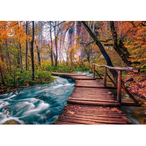 Enjoy - Puzzle Forest Stream in Plitvice, Croatia - 1 000 piese